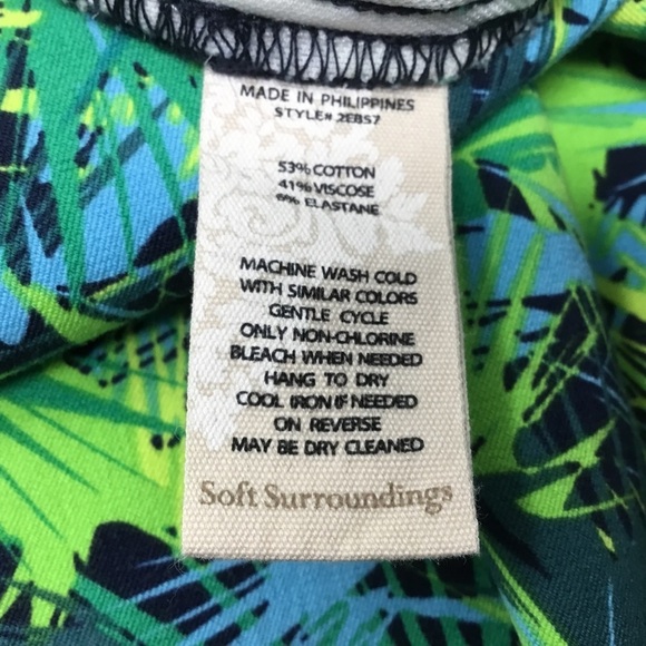 Soft Surrounding Multi Color Superla Stretch Pull On Palmas Skinny Ankle Pants - Picture 13 of 13